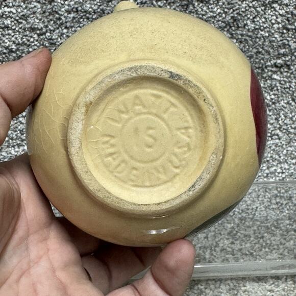 Vintage Watt Ovenware Pottery # 15 USA Pitcher Teardop Apple Country Farmhouse - Picture 5 of 8